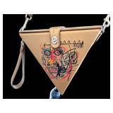 CL - Coach x Jean-Michel Basquiat Triangle Bag 24 City Blocks Limited Edition Glovetanned Leather