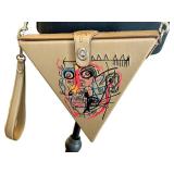 CL - Coach x Jean-Michel Basquiat Triangle Bag 24 City Blocks Limited Edition Glovetanned Leather