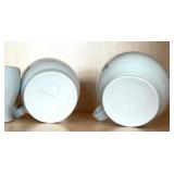 CB - Stoneware Mugs (Lot of 3) - Floral Bird Crest, Crest Emblem & Skull Motif