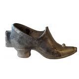CF - Victorian Antique Pewter Shoe Shaped Ice Cream Mold