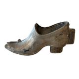 CF - Victorian Antique Pewter Shoe Shaped Ice Cream Mold