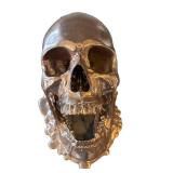 O - Jack of the Dust Melting Gold Skull Sculpture - Andrew Firth -Limited Edition