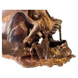 O - Jack of the Dust Melting Gold Skull Sculpture - Andrew Firth -Limited Edition