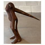 O - Wooden Abstract Monkey? Sculpture - Hand-Carved