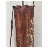 Bob Lyall Industrial Metal Sculpture - 96 Inches Tall with Ring Gear & Chains