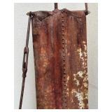 Bob Lyall Industrial Metal Sculpture - 96 Inches Tall with Ring Gear & Chains