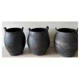 Recycled Rubber Tire Planter Baskets - (Lot of 3)