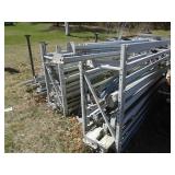 Pallet of cross braces. As shown. Newer condition. Tear drop design.