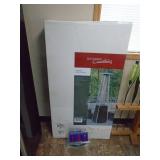 New in box Pyramid patio heater. As shown. CASH ON SITE ONLY. PICKUP IS MONDAY MAY 4TH FROM 11 AM TO 4 PM. REGARDLESS WHAT THE SCHEDULE STATES.