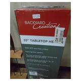 New in box 33 inch table top heater. As shown. CASH ON SITE ONLY. PICKUP IS MONDAY MAY 4TH FROM 11 AM TO 4 PM. REGARDLESS WHAT THE SCHEDULE STATES.