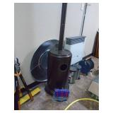 Patio heater. Approx 8 feet tall. As shown. CASH ON SITE ONLY. PICKUP IS MONDAY MAY 4TH FROM 11 AM TO 4 PM. REGARDLESS WHAT THE SCHEDULE STATES.