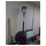 Patio heater. Approx 8 feet tall. As shown. CASH ON SITE ONLY. PICKUP IS MONDAY MAY 4TH FROM 11 AM TO 4 PM. REGARDLESS WHAT THE SCHEDULE STATES.