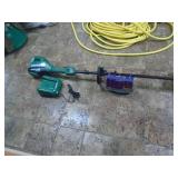 Masterforce 80 volt weed trimmer with battery & charger. As shown. CASH ON SITE ONLY. PICKUP IS MONDAY MAY 4TH FROM 11 AM TO 4 PM. REGARDLESS WHAT THE SCHEDULE STATES.