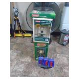 Qty of 2 Coleman lanterns with hangers. As shown. CASH ON SITE ONLY. PICKUP IS MONDAY MAY 4TH FROM 11 AM TO 4 PM. REGARDLESS WHAT THE SCHEDULE STATES.