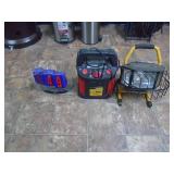 Jump pack with charger & worklight. As shown. CASH ON SITE ONLY. PICKUP IS MONDAY MAY 4TH FROM 11 AM TO 4 PM. REGARDLESS WHAT THE SCHEDULE STATES.