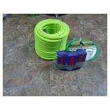 100 foot of 5/8 premium garden hose plus misc. As shown. CASH ON SITE ONLY. PICKUP IS MONDAY MAY 4TH FROM 11 AM TO 4 PM. REGARDLESS WHAT THE SCHEDULE STATES.