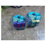 Qty of 2 garden hoses. 150 feet in total. As shown. CASH ON SITE ONLY. PICKUP IS MONDAY MAY 4TH FROM 11 AM TO 4 PM. REGARDLESS WHAT THE SCHEDULE STATES.