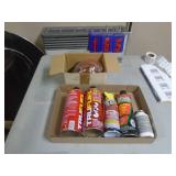 New amber beacon light & chemicals. As shown. CASH ON SITE ONLY. PICKUP IS MONDAY MAY 4TH FROM 11 AM TO 4 PM. REGARDLESS WHAT THE SCHEDULE STATES.