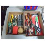 2 flats of misc tools. As shown. CASH ON SITE ONLY. PICKUP IS MONDAY MAY 4TH FROM 11 AM TO 4 PM. REGARDLESS WHAT THE SCHEDULE STATES.