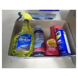 Plastic hose with box of chemicals. As shown. CASH ON SITE ONLY. PICKUP IS MONDAY MAY 4TH FROM 11 AM TO 4 PM. REGARDLESS WHAT THE SCHEDULE STATES.
