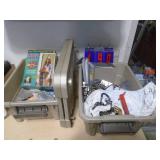 2 bins with misc hinges & hardware. As shown. CASH ON SITE ONLY. PICKUP IS MONDAY MAY 4TH FROM 11 AM TO 4 PM. REGARDLESS WHAT THE SCHEDULE STATES.