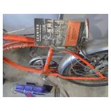 Schwinn orange crate. Early version. Dirty but very nice shape.  Dual headlights, caliper brakes. Rear tire is original & best I have seen. As shown. CASH ON SITE ONLY. PICKUP IS MONDAY MAY 4TH FROM 1