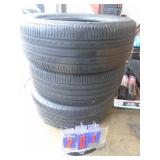 Qty of 3 Michelin LTX 235/55r19 tires. Fair tread. Approx 50%. As shown. CASH ON SITE ONLY. PICKUP IS MONDAY MAY 4TH FROM 11 AM TO 4 PM. REGARDLESS WHAT THE SCHEDULE STATES.