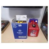 2 gallon can & motor oil. As shown. CASH ON SITE ONLY. PICKUP IS MONDAY MAY 4TH FROM 11 AM TO 4 PM. REGARDLESS WHAT THE SCHEDULE STATES.