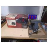 6 inch bench vise & skill saw. As shown. CASH ON SITE ONLY. PICKUP IS MONDAY MAY 4TH FROM 11 AM TO 4 PM. REGARDLESS WHAT THE SCHEDULE STATES.