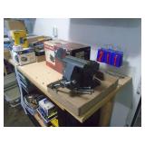 6 inch bench vise & skill saw. As shown. CASH ON SITE ONLY. PICKUP IS MONDAY MAY 4TH FROM 11 AM TO 4 PM. REGARDLESS WHAT THE SCHEDULE STATES.
