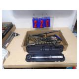 Torque wrench & misc tools. As shown. CASH ON SITE ONLY. PICKUP IS MONDAY MAY 4TH FROM 11 AM TO 4 PM. REGARDLESS WHAT THE SCHEDULE STATES.