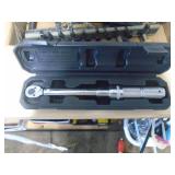Torque wrench & misc tools. As shown. CASH ON SITE ONLY. PICKUP IS MONDAY MAY 4TH FROM 11 AM TO 4 PM. REGARDLESS WHAT THE SCHEDULE STATES.