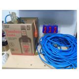 Box of extension cords. As shown. CASH ON SITE ONLY. PICKUP IS MONDAY MAY 4TH FROM 11 AM TO 4 PM. REGARDLESS WHAT THE SCHEDULE STATES.