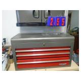 3 drawer Craftsman tool box. As shown. CASH ON SITE ONLY. PICKUP IS MONDAY MAY 4TH FROM 11 AM TO 4 PM. REGARDLESS WHAT THE SCHEDULE STATES.