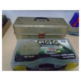 Tackle box with hardware & strap case. As shown. CASH ON SITE ONLY. PICKUP IS MONDAY MAY 4TH FROM 11 AM TO 4 PM. REGARDLESS WHAT THE SCHEDULE STATES.