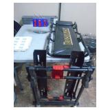Tool stand & creeper. As shown. CASH ON SITE ONLY. PICKUP IS MONDAY MAY 4TH FROM 11 AM TO 4 PM. REGARDLESS WHAT THE SCHEDULE STATES.