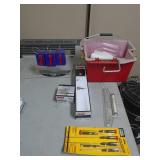 Paint pail, screwdrivers & etc. As shown. CASH ON SITE ONLY. PICKUP IS MONDAY MAY 4TH FROM 11 AM TO 4 PM. REGARDLESS WHAT THE SCHEDULE STATES.