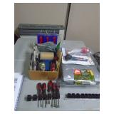 Tarp tools. As shown. CASH ON SITE ONLY. PICKUP IS MONDAY MAY 4TH FROM 11 AM TO 4 PM. REGARDLESS WHAT THE SCHEDULE STATES.