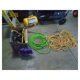 Cords, airhose & work light. As shown.  CASH ON SITE ONLY. PICKUP IS MONDAY MAY 4TH FROM 11 AM TO 4 PM. REGARDLESS WHAT THE SCHEDULE STATES.