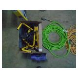 Cords, airhose & work light. As shown.  CASH ON SITE ONLY. PICKUP IS MONDAY MAY 4TH FROM 11 AM TO 4 PM. REGARDLESS WHAT THE SCHEDULE STATES.