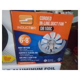Duct work, fan & filter. As shown. CASH ON SITE ONLY. PICKUP IS MONDAY MAY 4TH FROM 11 AM TO 4 PM. REGARDLESS WHAT THE SCHEDULE STATES.