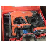 Hilti® 21.6V Cordless Concrete Nailer BX3-22 with Battery, Hilti C 6-22 Charger, Case
