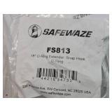 Lot of (2) Safewaze 18" D-Ring Extender - Snap Hook, D-Ring FS813 (in original packaging)