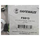 Lot of (3) Safewaze 18" D-Ring Extender - Snap Hook, D-Ring