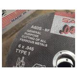 Lot of (20) United Abrasives 6" 7/8-Grade .045-Grit Type-1 Cut-Off Wheels for Portable Saws