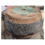 Lot of (2) United Abrasives Concrete Grinding Wheels 5" x 2" x 5/8"-11 Threaded Arbor