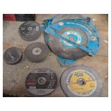 Lot of (28) Assorted Blades and Cutting Wheels - (5) 8" New England Metal Cutting Blades 1/2" & 5/8", (9) 4" Sait Metal Cutting Blades, (3) 4" Magnum Cutting Wheels, (2) Sait .045-Grit 4-1/2" Cutting 