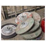 Lot of (8) Right Angle Grinding Wheels 7"x1/4"x5/8"-11