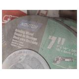 Lot of (8) Right Angle Grinding Wheels 7"x1/4"x5/8"-11