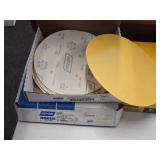 Lot of (59) Drywall Sanding Discs - Norton P180-grit Hook & Loop (x11), Norton P220-grit Hook & Loop (x18), DeWalt P120 Hook & Loop (x6), DeWalt 9" 120-grit Mesh (x24)